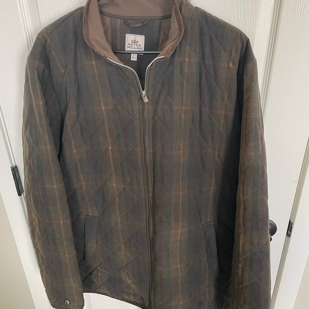 Peter Millar Quilted Waxed Jacket (Size: L)